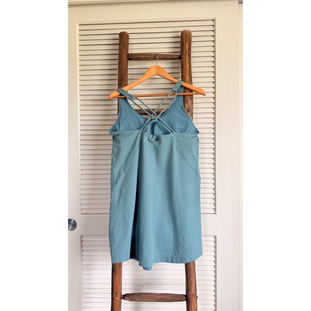 prAna Strappy Athletic Dress Large Blue - Picture 2 of 5